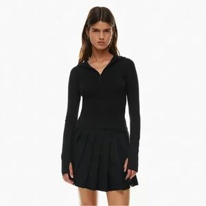 Aritzia black tutor zip up hoodie